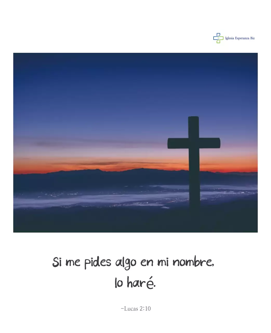 Caligrafía sencilla Promoción de la Iglesia Bíblica