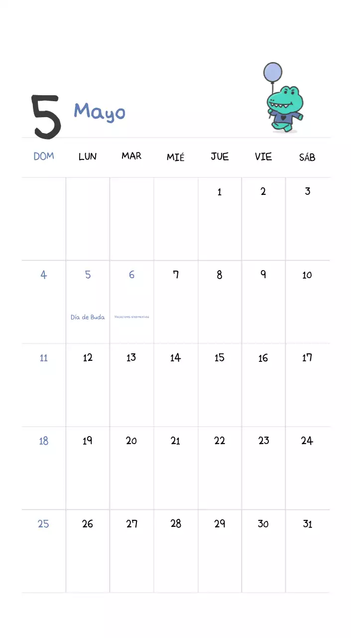 Un calendario con un bonito concepto de ilustración de Ago
