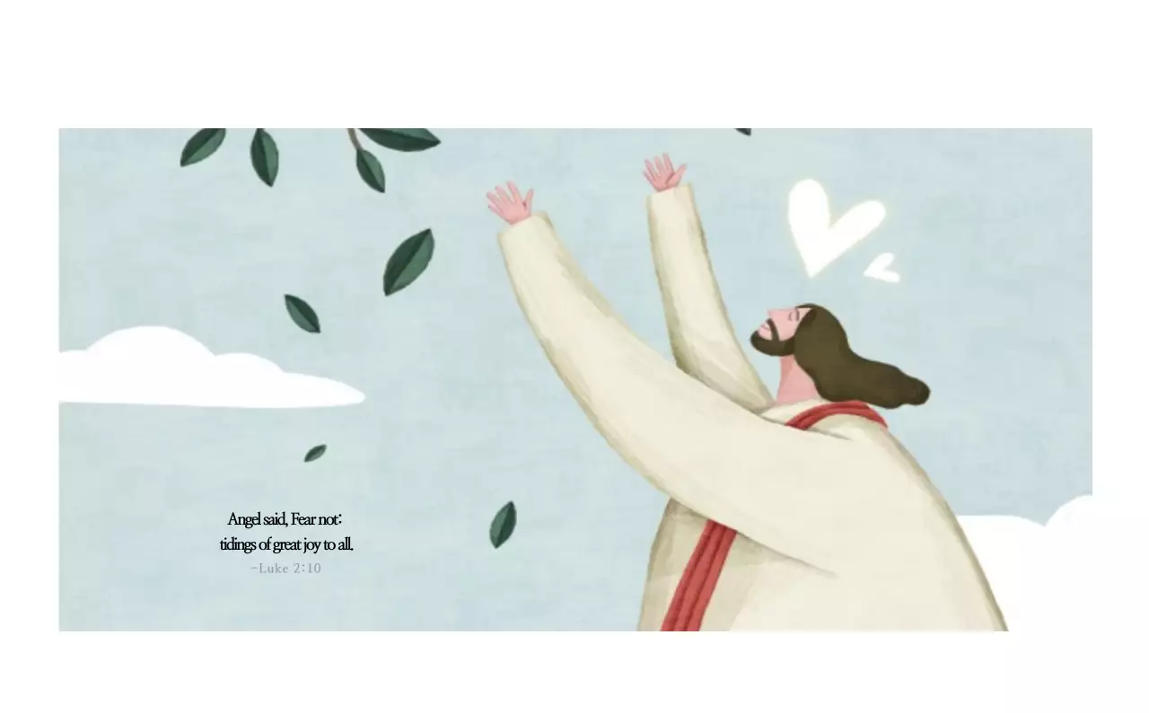 Ilustrasi gereja yang bersih dengan warna pastel