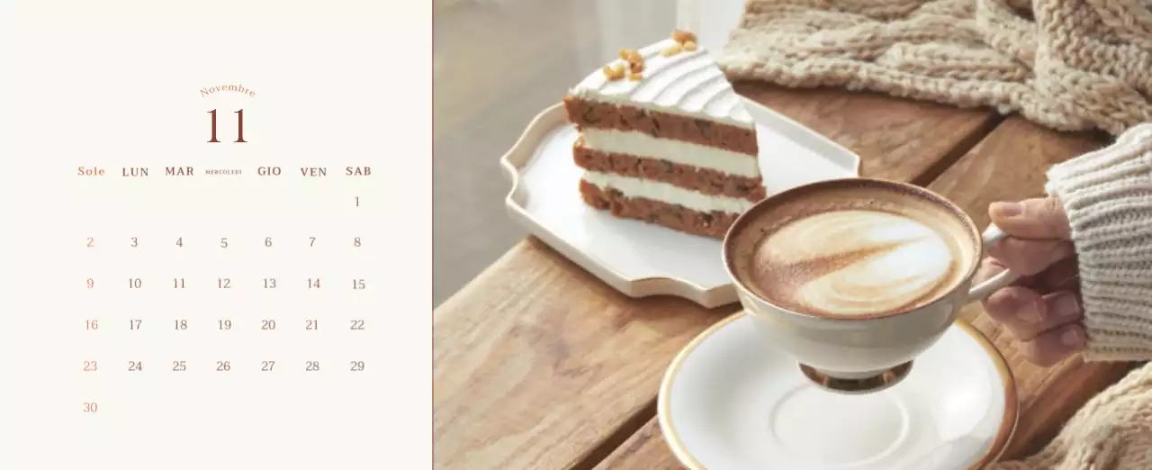 Promuovere il caffè vintage beige