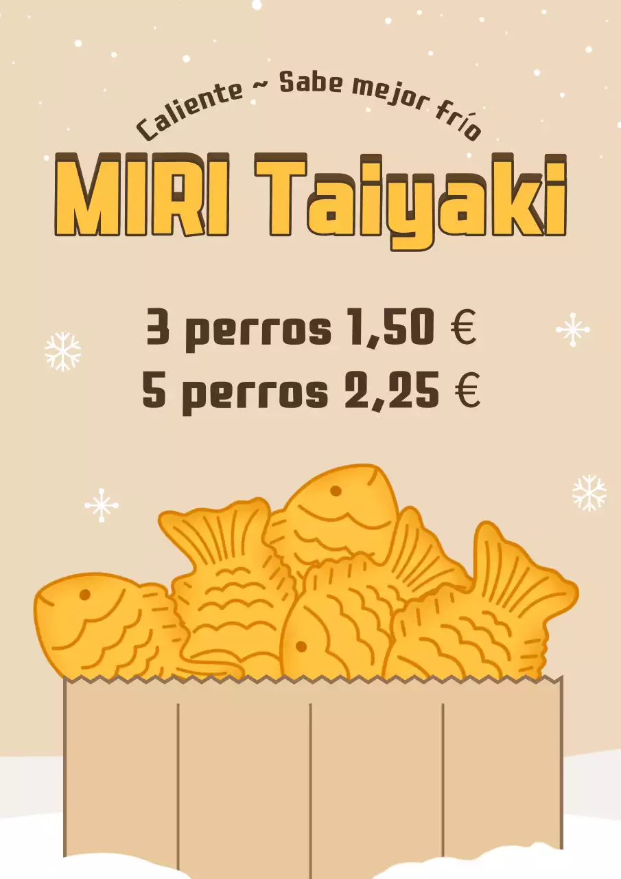 Anuncio Simple Snacks Beige