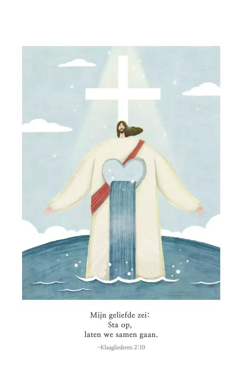 Pastel schone illustratie kerk