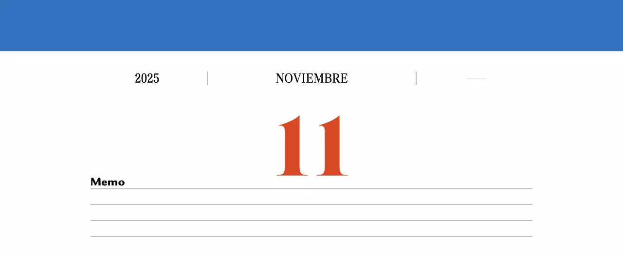 Calendario retro concept memory en rojo