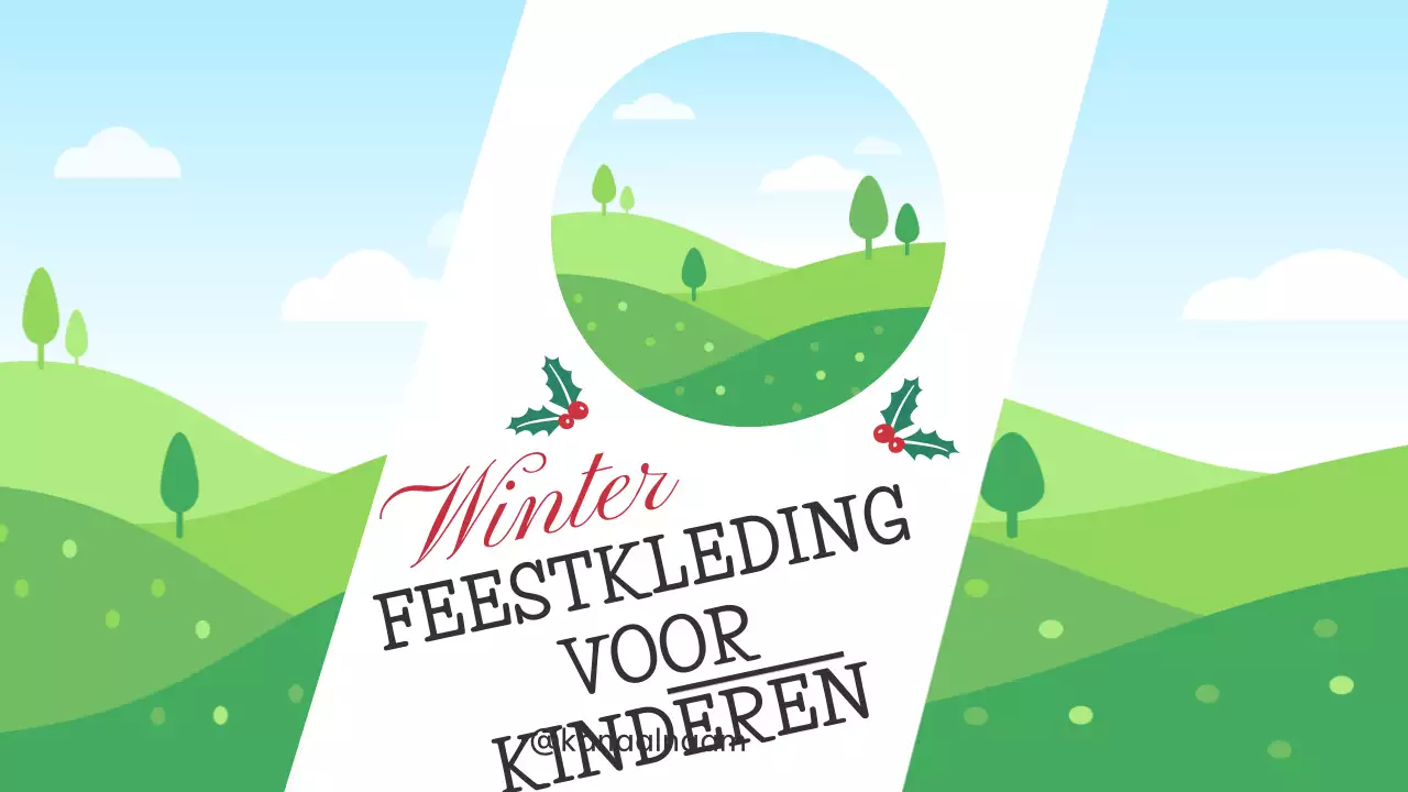 Rode Feestelijke Kindermode Promotie