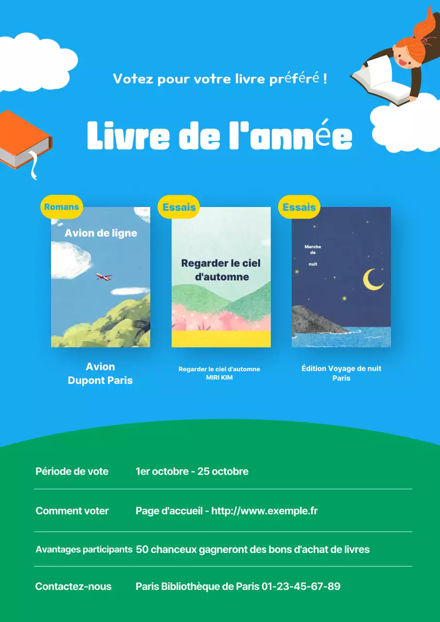 Événements de lecture Blue Cosy