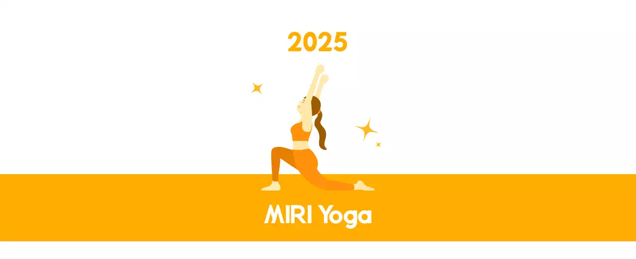 Orange Minimalist Yoga Promotional Calendar