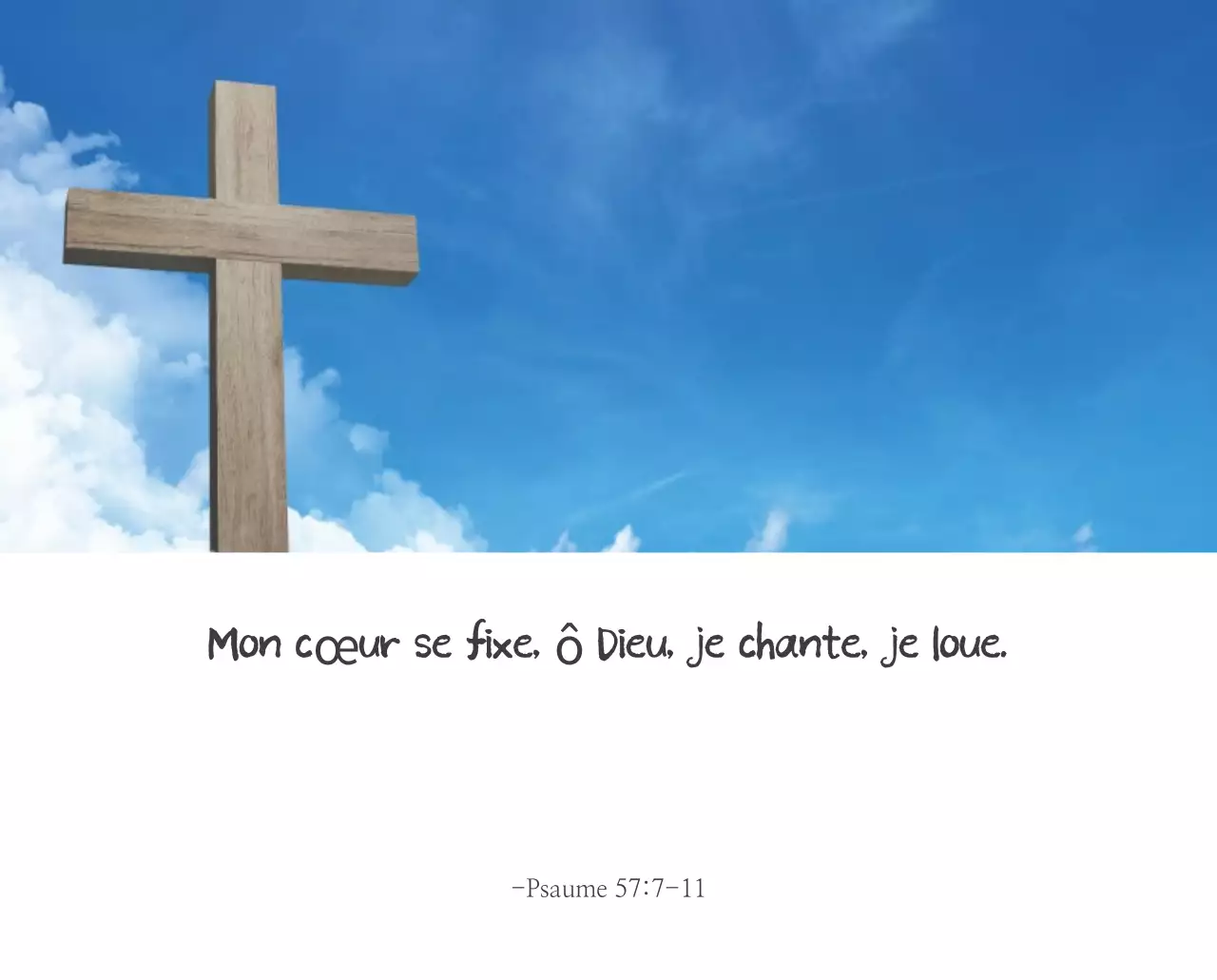 Calligraphie simple Promotion de l'église biblique