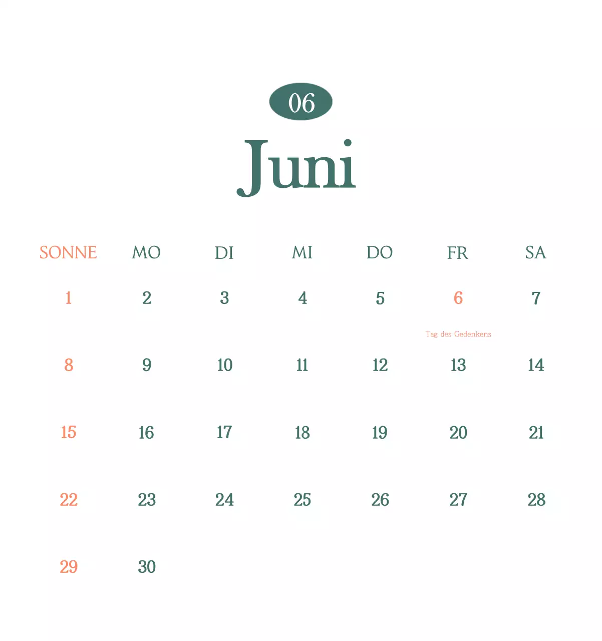 Ein moderner Café-Kalender mit Empfehlungen für das Getränk des Monats