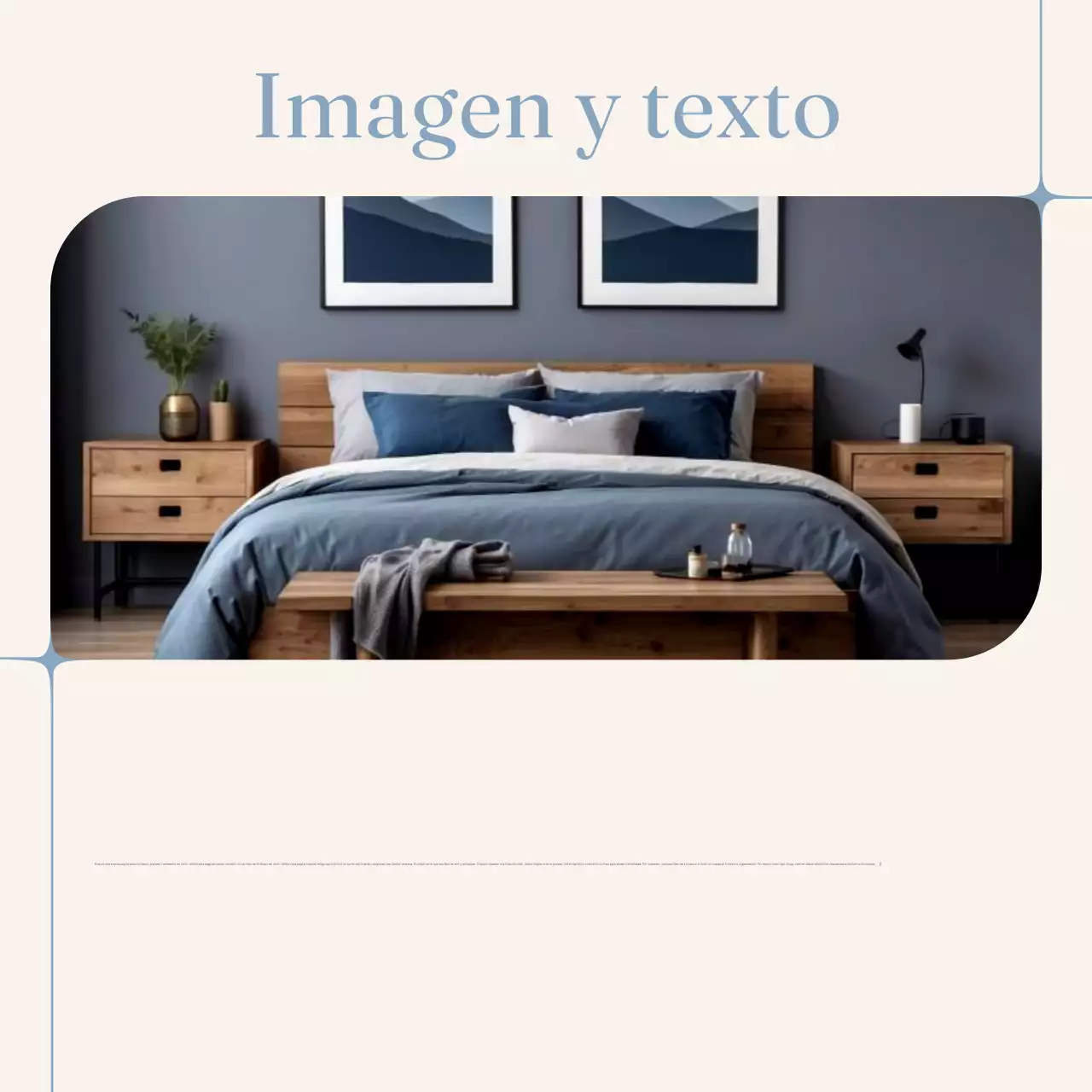 Guía de diseño minimalista en azul claro