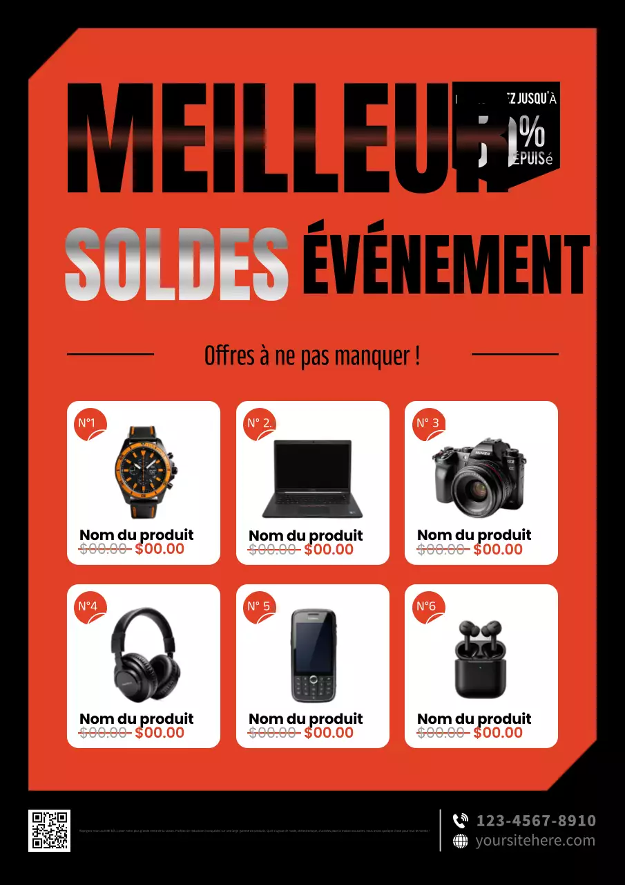 red bold sale promotion