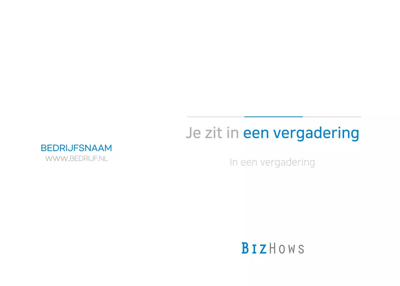 Blauwe minimalistische kalender