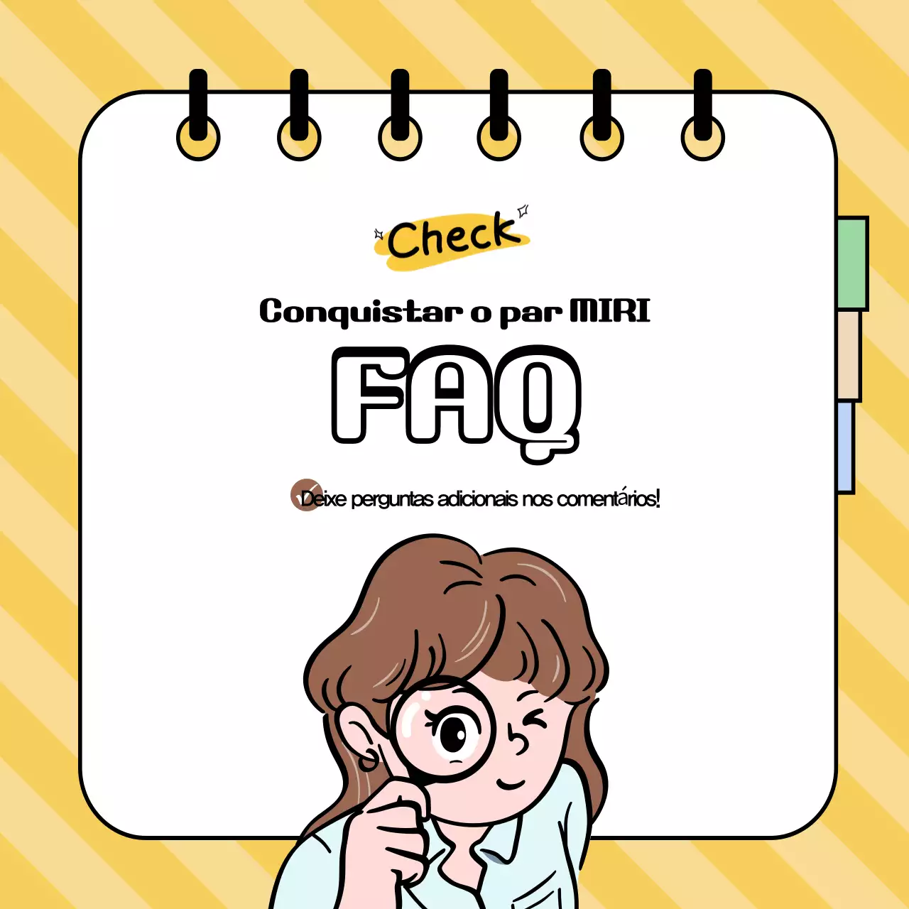 Informações que chamam a atenção sobre um fundo amarelo