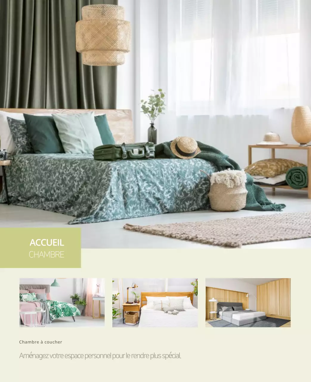 Calendrier intérieur minimaliste beige