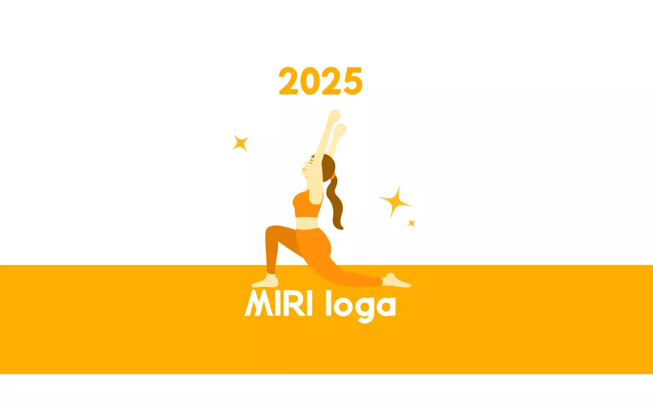 Calendário promocional do Yoga minimalista laranja