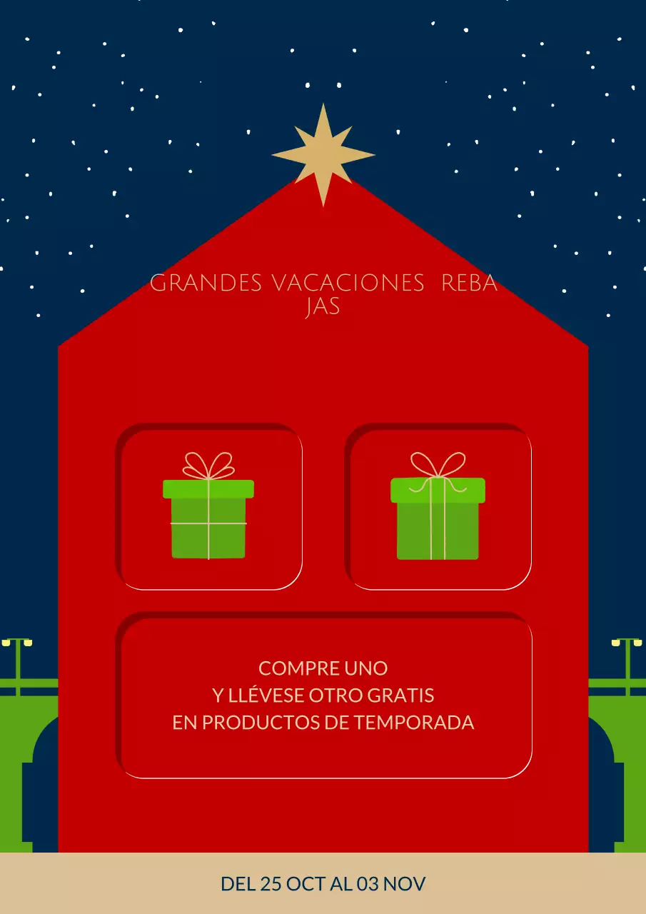 red modern holiday sale