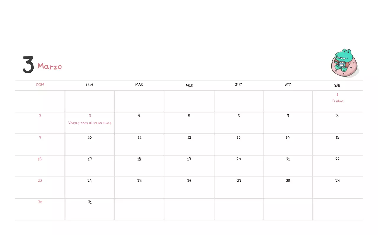 Un calendario con un bonito concepto de ilustración de Ago