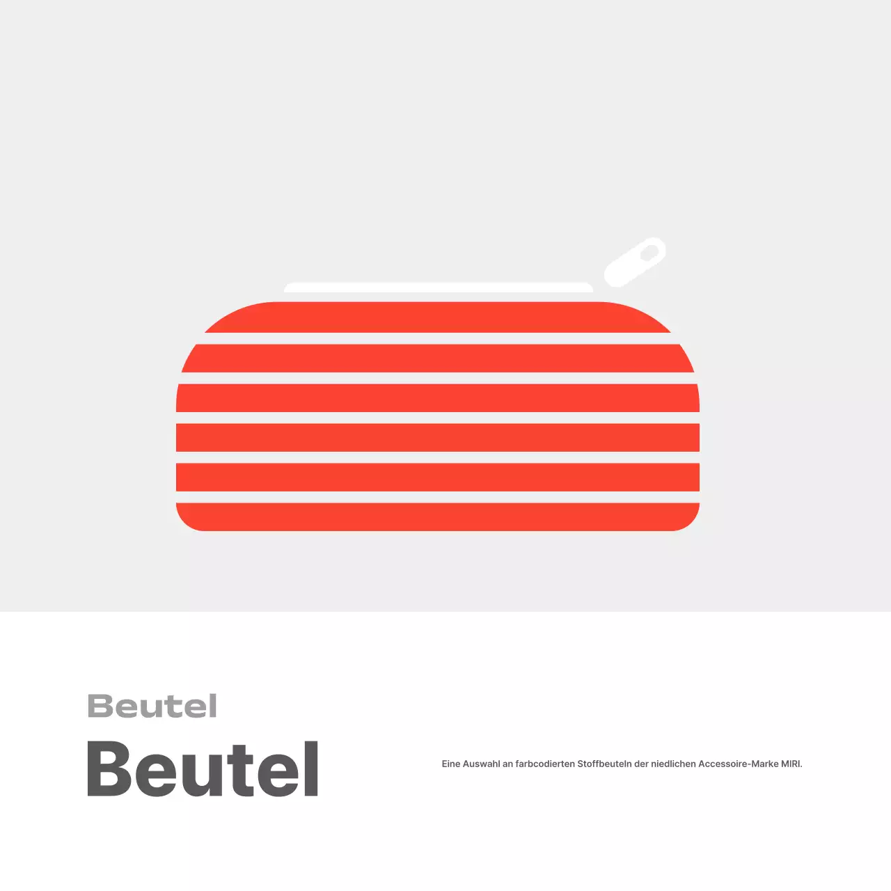 Graue einfache Schreibwaren-Kurzwaren-Anzeige