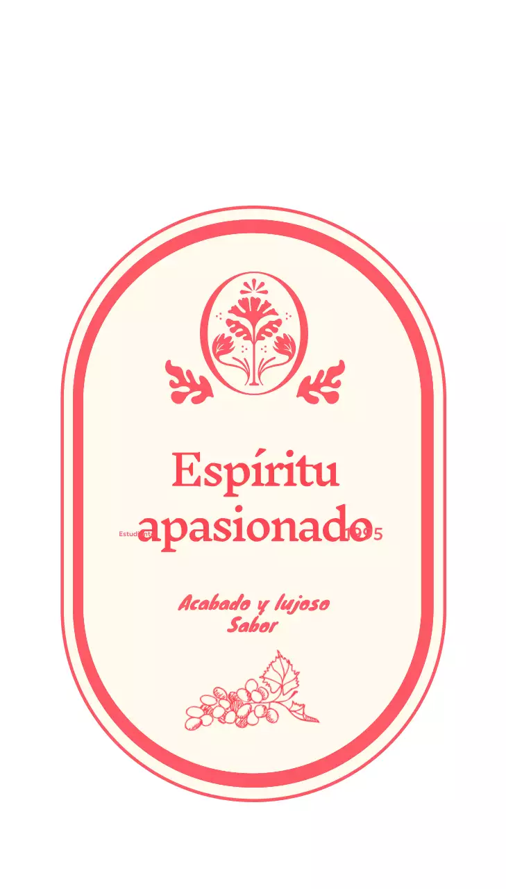 Logotipo rojo de diseño vintage