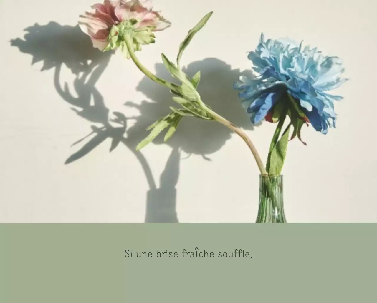 Calendrier botanique blanc et propre