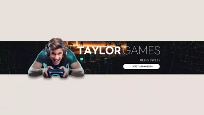 schwarz modern gaming anzeige