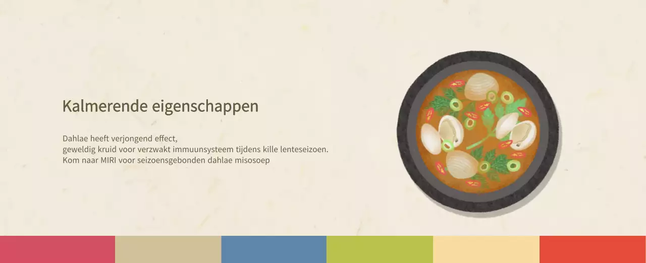 Beige Traditionele Eetkalender