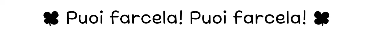 Frasi di incoraggiamento semplici in bianco e nero