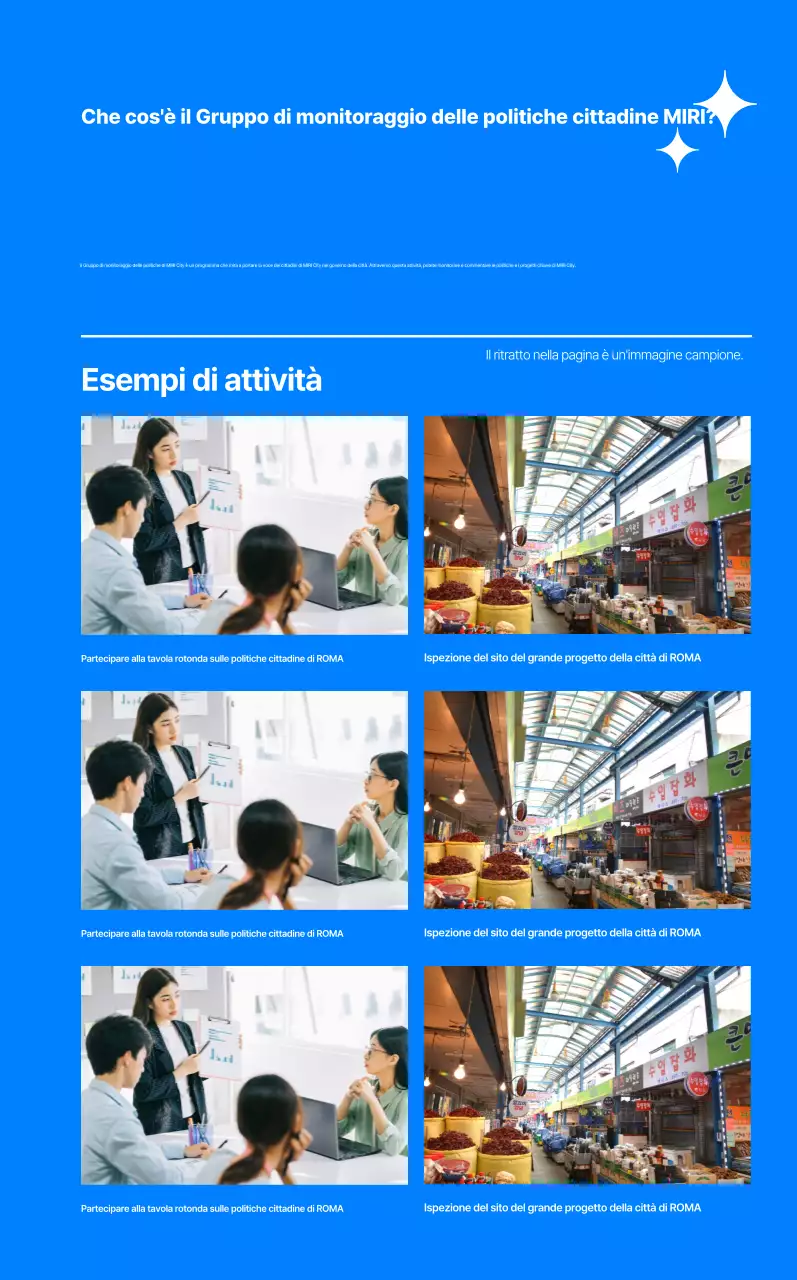 Promuovere il reclutamento nel Gruppo di monitoraggio delle politiche blu moderne.