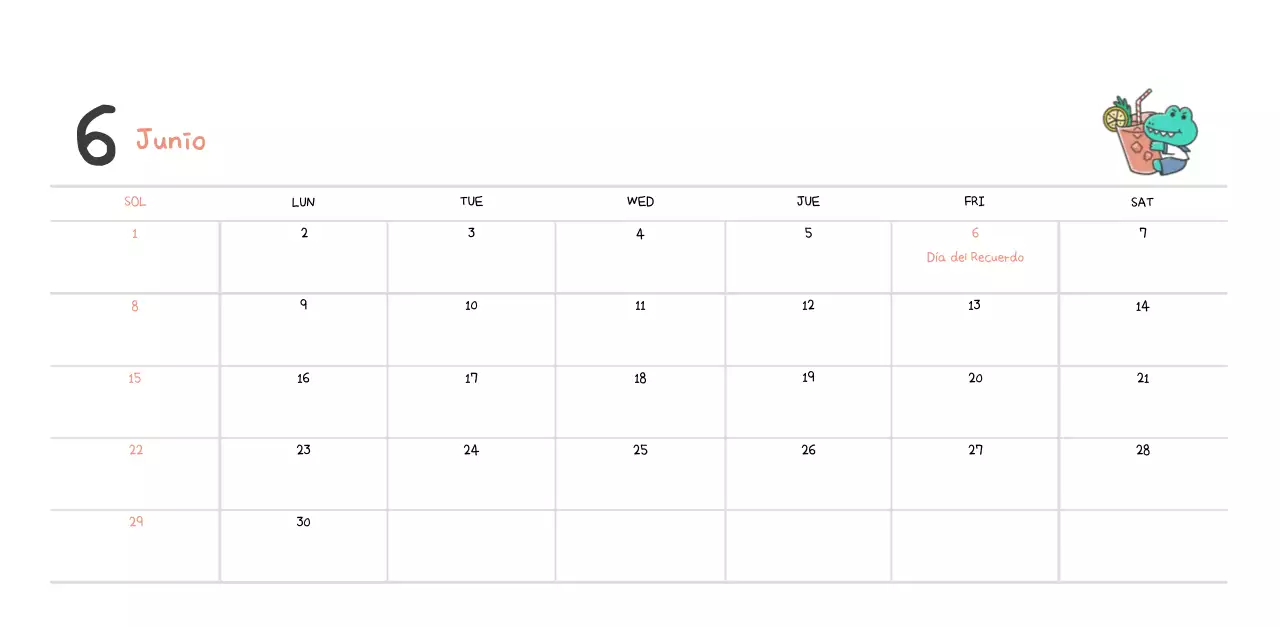 Un calendario con un bonito concepto de ilustración de Ago