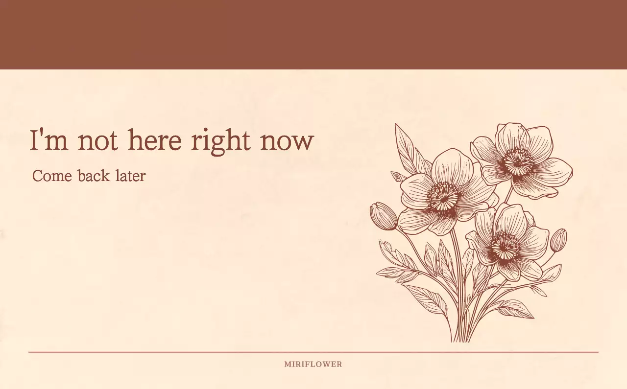 Kalender toko bunga sentimental dengan konsep kertas tenun berwarna coklat muda dan coklat