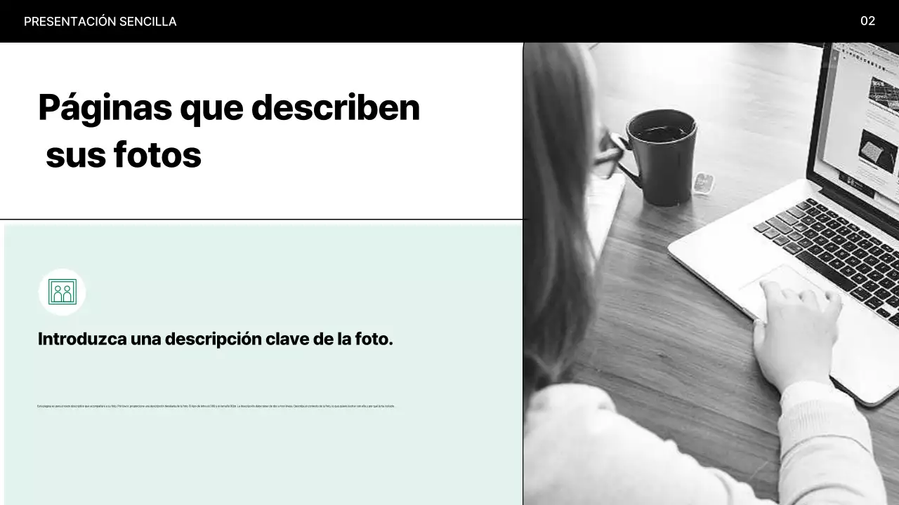 Explicación de la presentación Mint Minimal