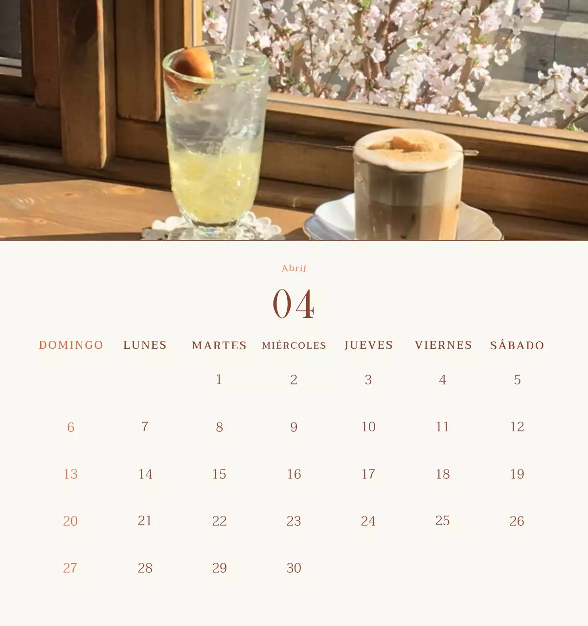 Promover Beige Vintage Cafe