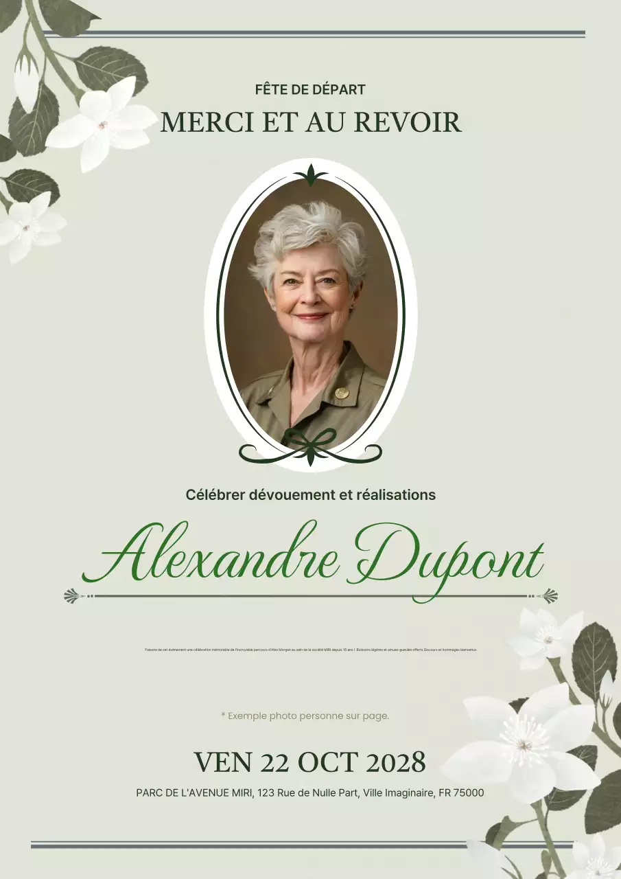 invitation à la retraite sage et élégante