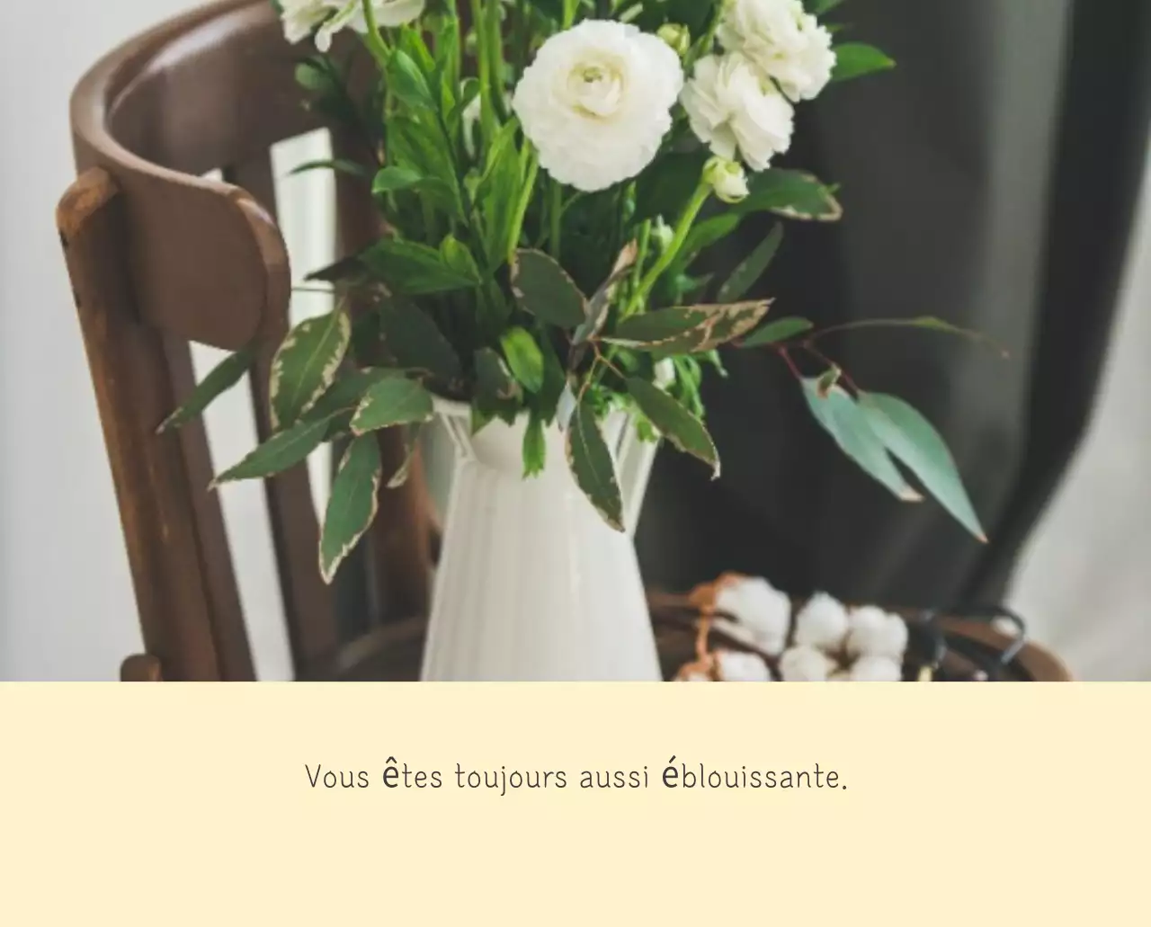 Calendrier botanique blanc et propre