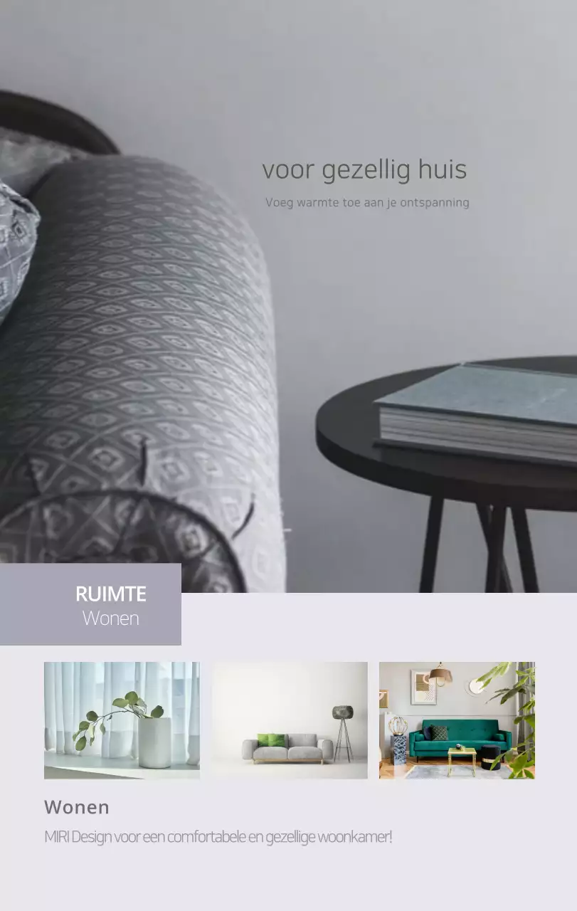 Beige minimalistische interieurkalender