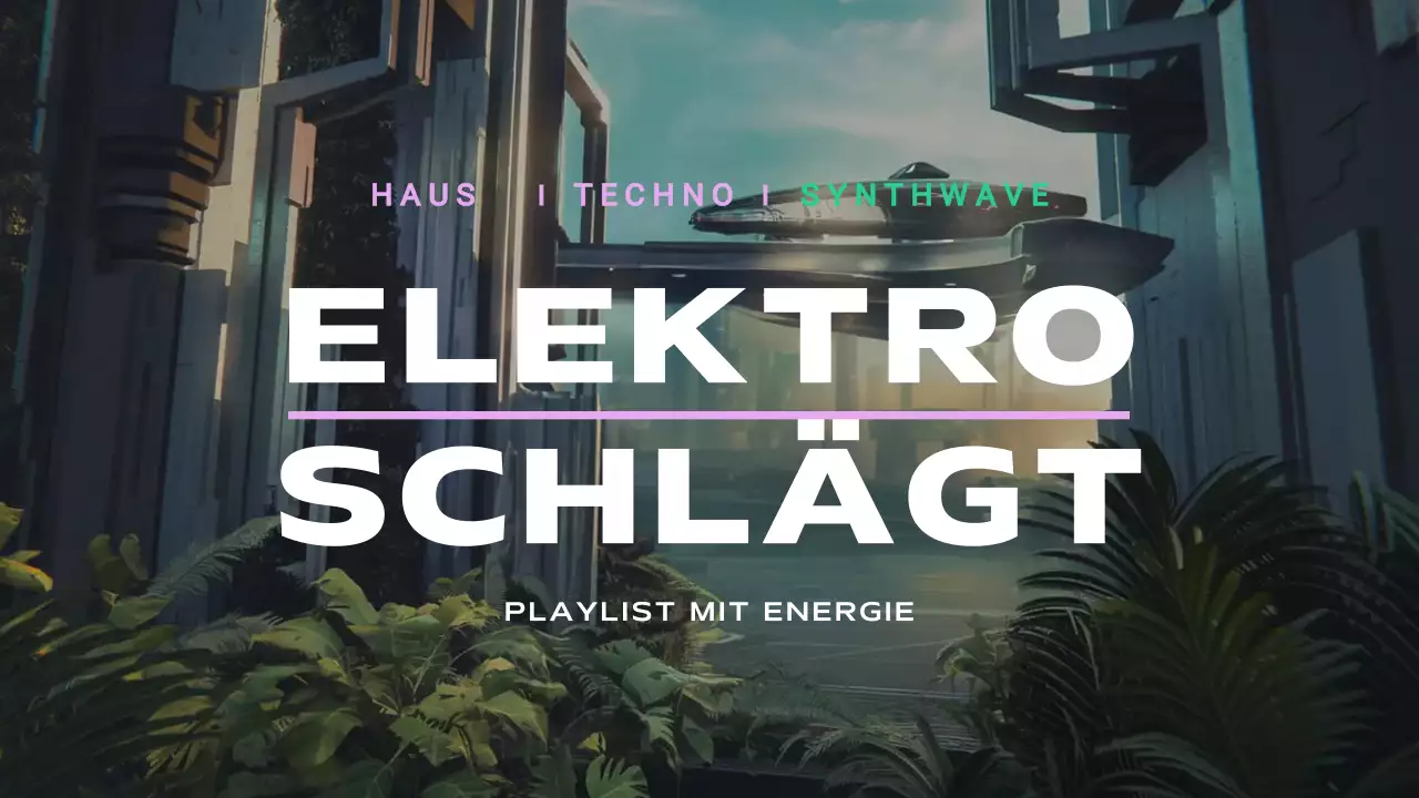 grüne futuristische Musik-Playlist