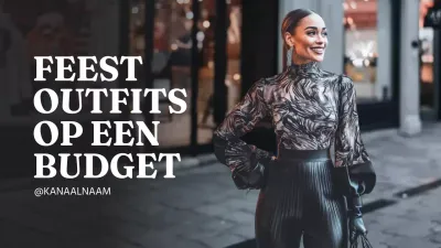 Zwarte Trendy Mode Promotie