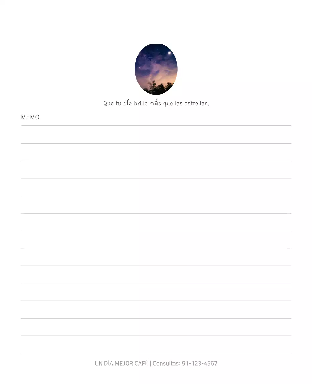 Calendario blanco de naturaleza botánica limpia