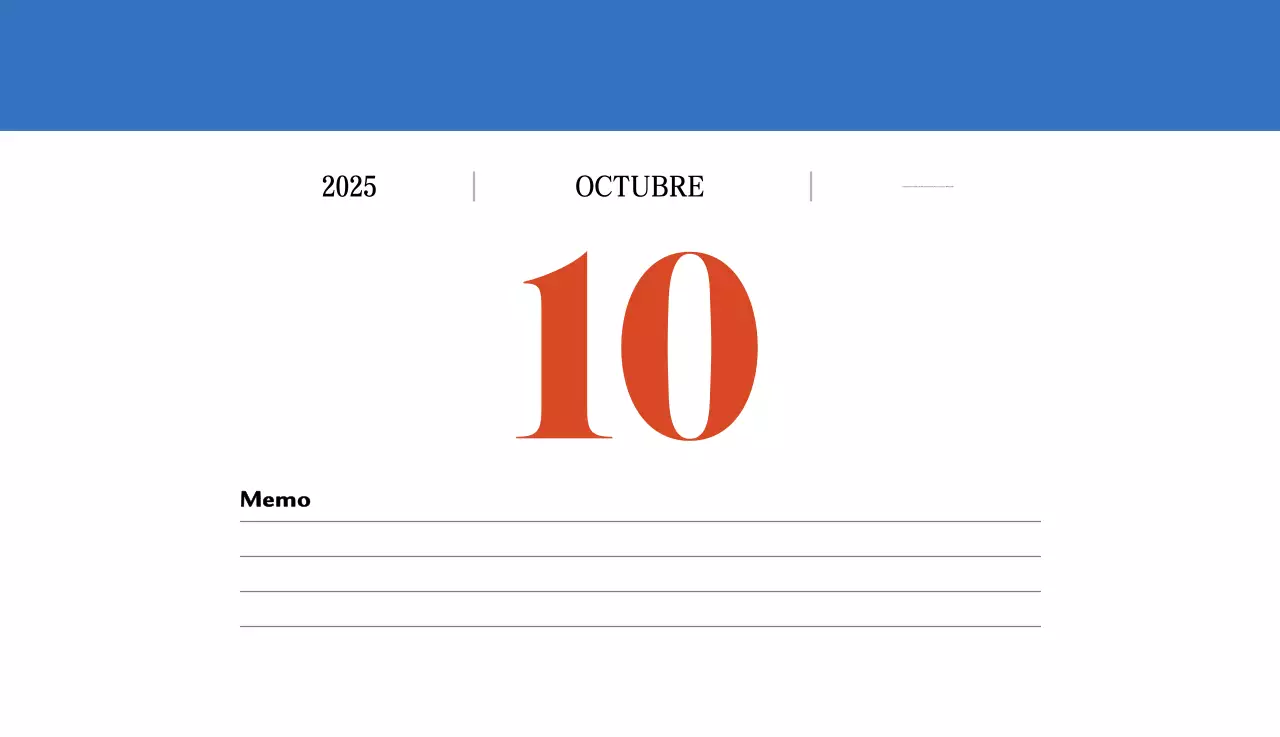 Calendario retro concept memory en rojo