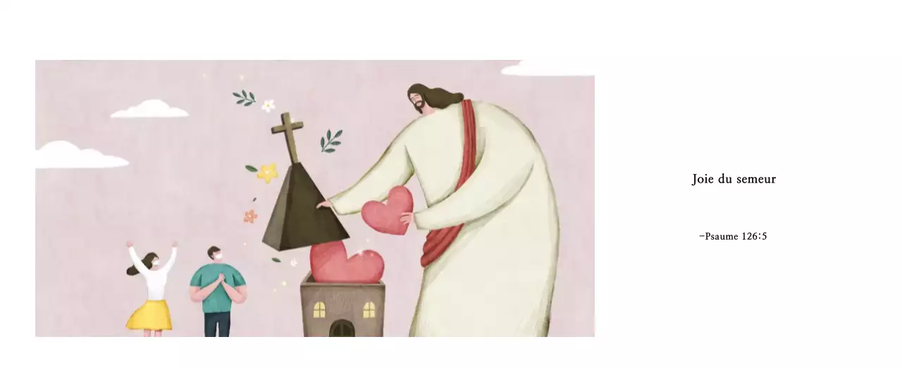 Illustration pastel de l'église