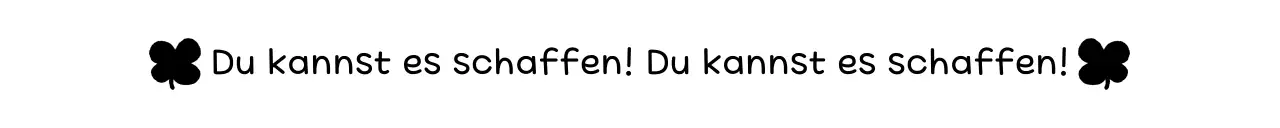 Einfache schwarz-weiße Jubelsprüche