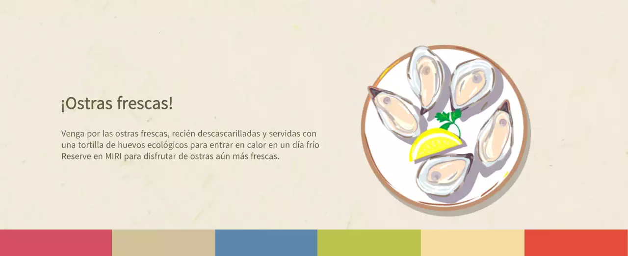 Calendario de comidas tradicionales en beige