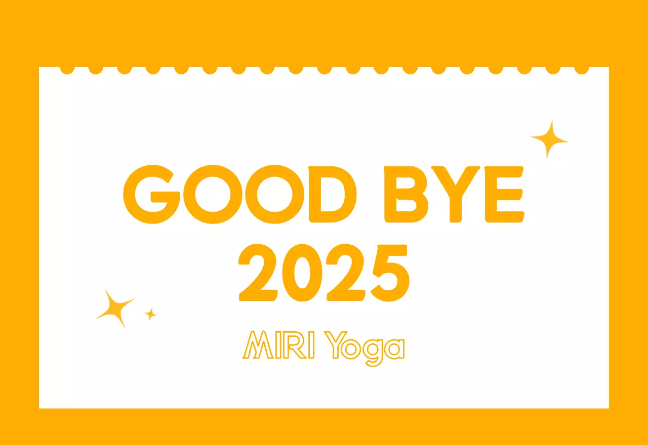 Calendrier promotionnel de yoga minimaliste orange