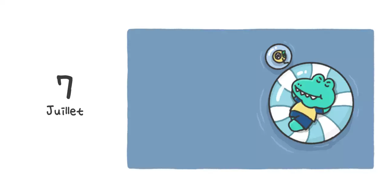 Un calendrier avec un concept d'illustration Ago mignon