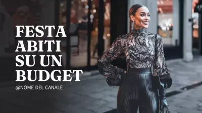 Promozione moda trendy nera