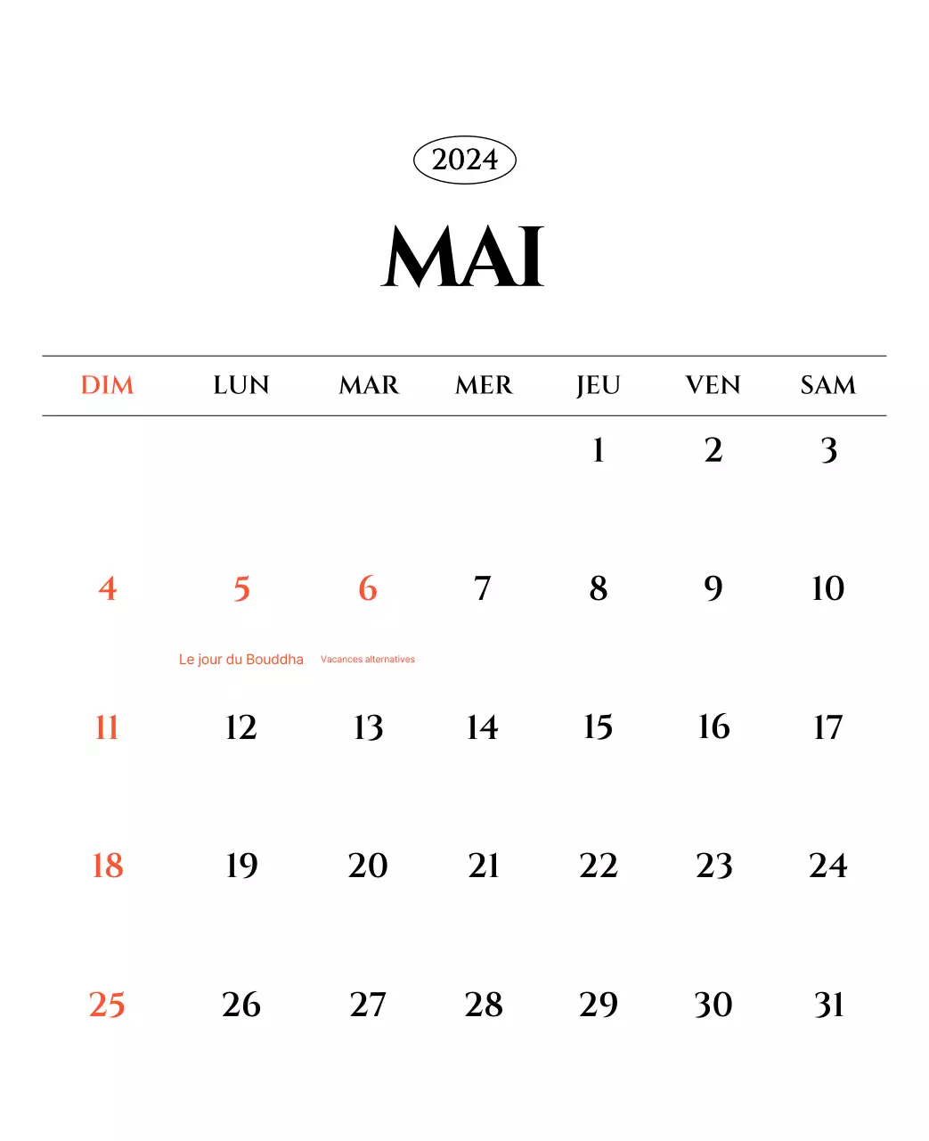 Calendrier simple avec un concept de photographie de voyage émotionnel en noir et blanc