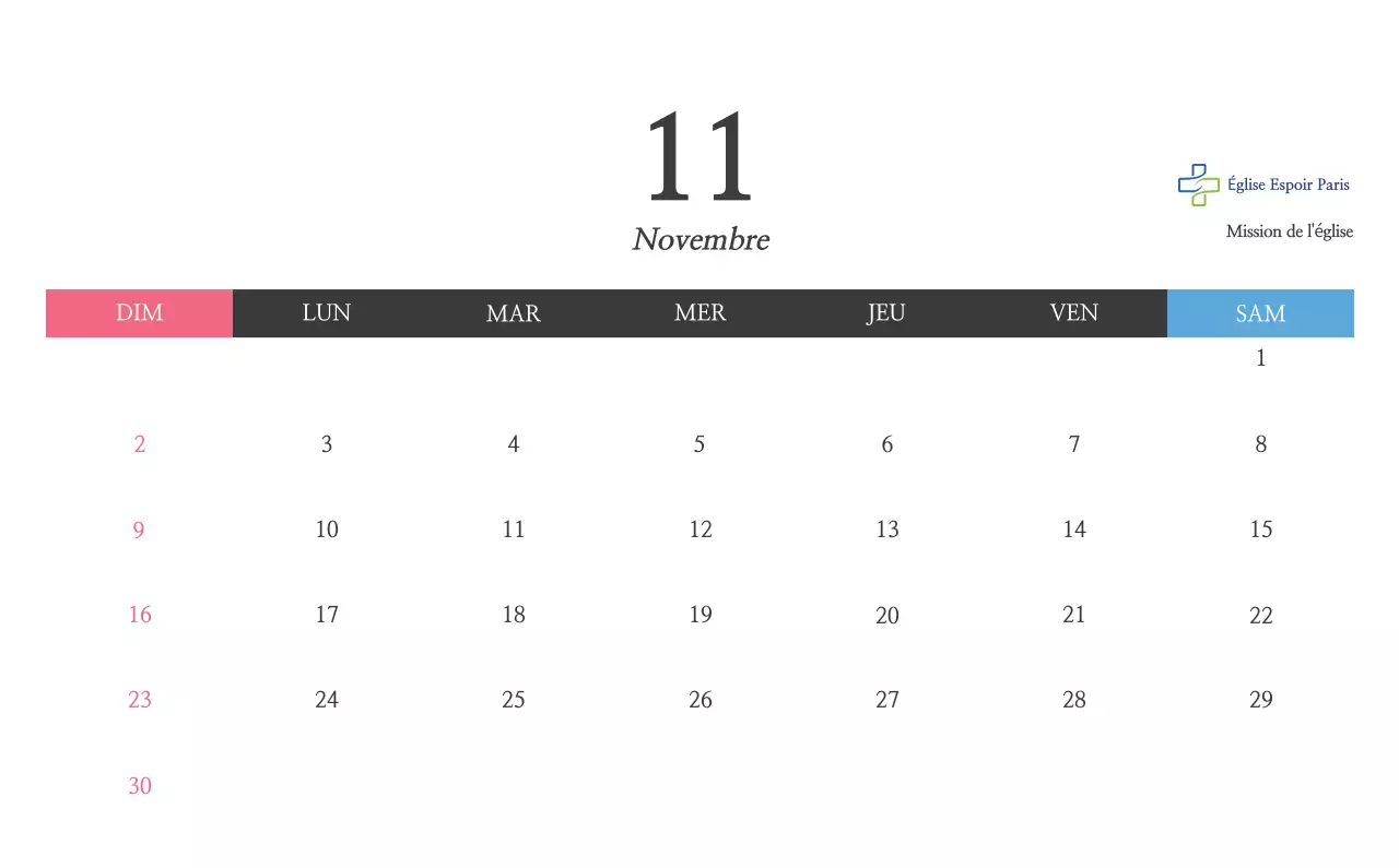 Calligraphie simple Promotion de l'église biblique