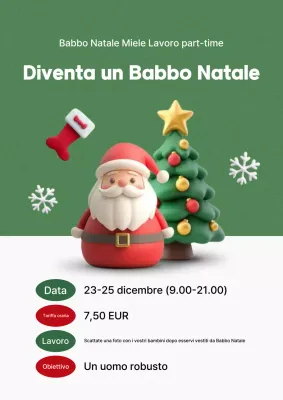 Raccolta natalizia verde e semplice