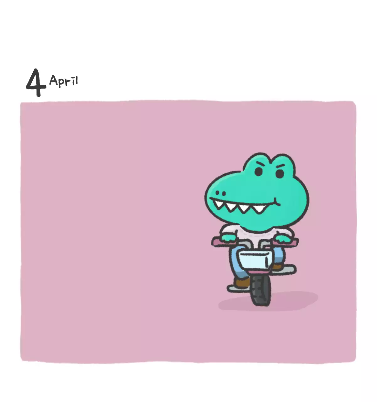 A calendar with a cute Argo illustration concept