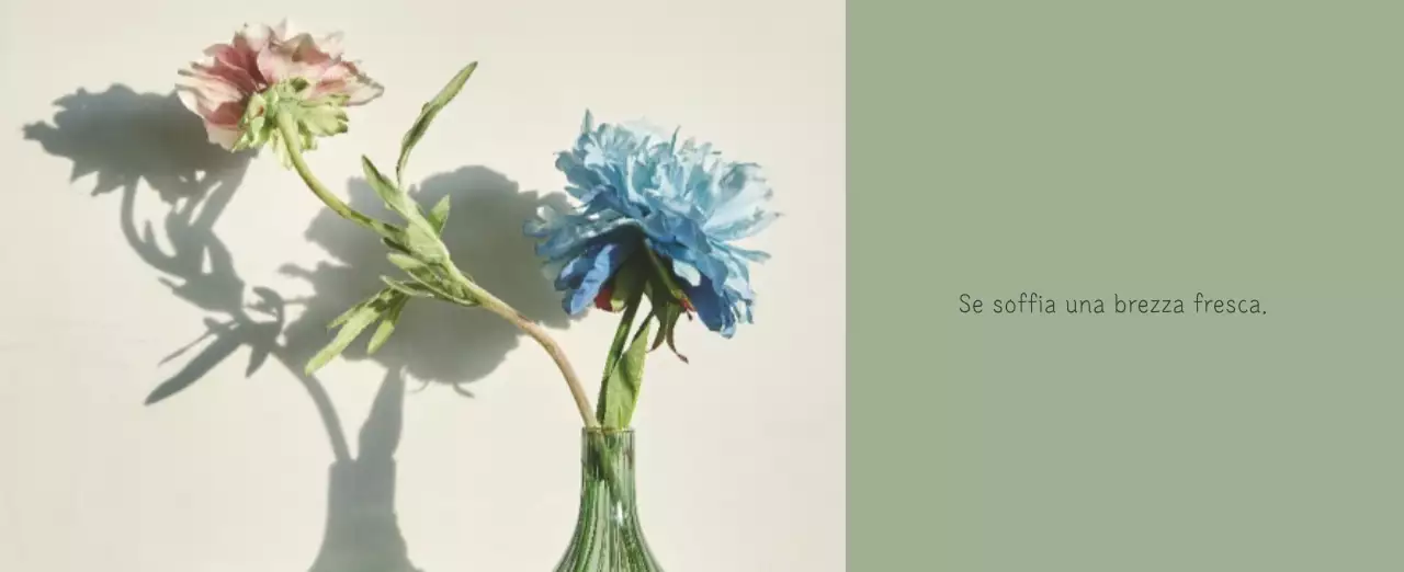 Calendario botanico naturale bianco e pulito