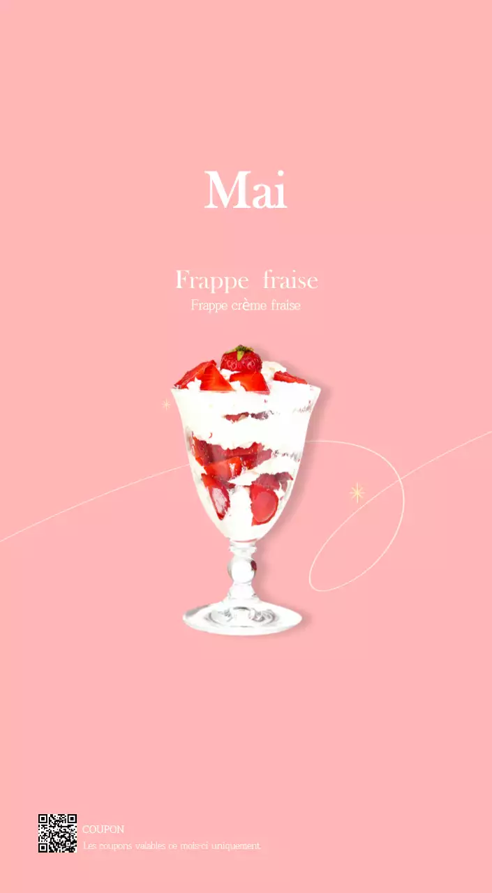 Un calendrier moderne pour les cafés avec des recommandations sur la boisson du mois.